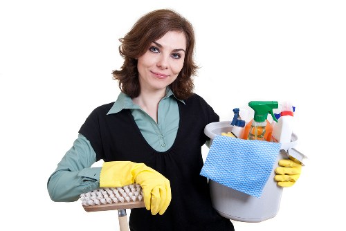 Steam cleaning a carpet for a fresher home interior